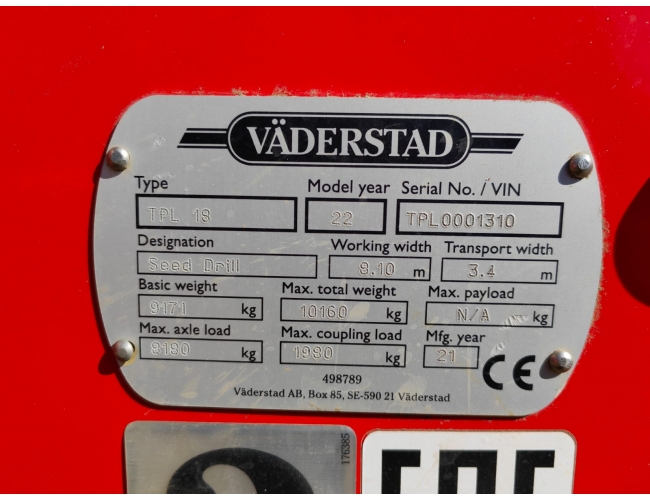 Сеялка пропашная точного высева Vaderstad seed drill tpl18