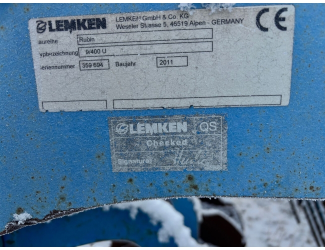 Дисковая борона дискатор Lemken Rubin 9/400 Лемкен Рубин